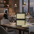 Wax Bistro Candles 7 inches 177mm for Table Settings (Pack of 45)