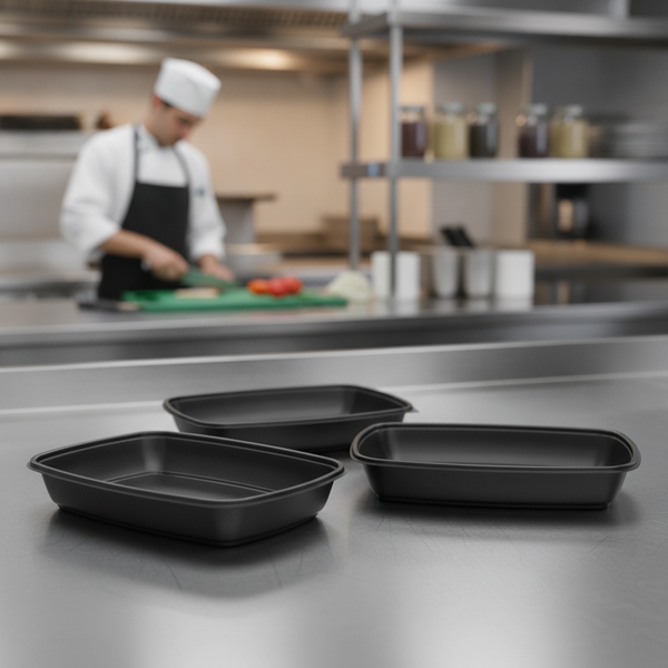 Polypropylene Food Containers 1.35L, Polypropylene, pack of 150