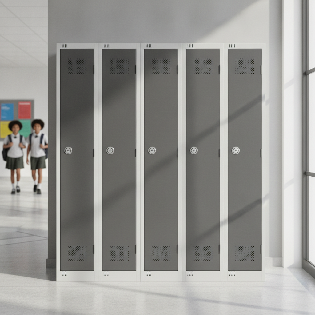 Powder Coated Steel Lockers 450mm Deep for Schools & Offices