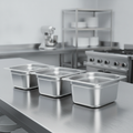 201 Stainless Steel 1/2 Gastronorm Tray 150mm for Commercial Use