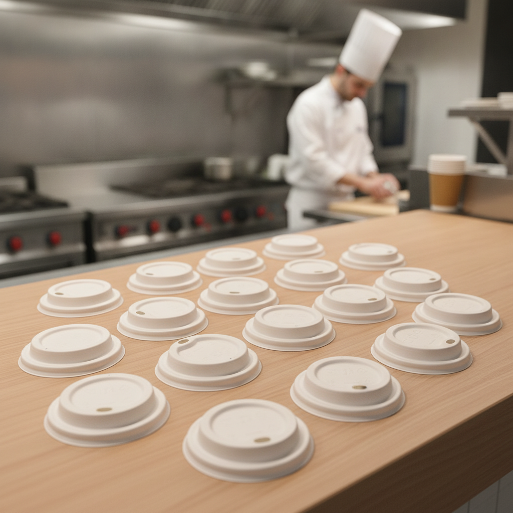 CPLA Hot Cup Lids for Safe Beverage Service (Pack of 1000)