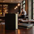 Leatherette A4 Cover in Black for Cafés & Gastropubs
