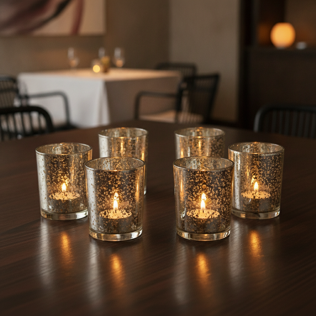 Tealight Candle Holder 54mm x 67mm for Event Venues (Pack of 6)