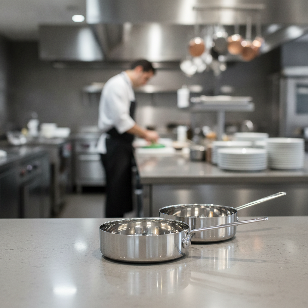 Stainless Steel Mini Saucepan 0.39L for Fine Dining