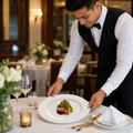 Plates 300mm Gold Bone China for Celebrations (Pack of 12)