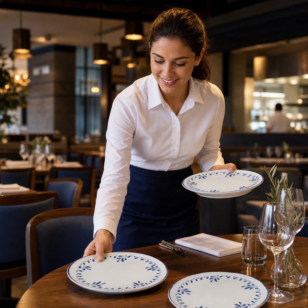 Vitrified Coupe Plates 260mm Ceramic for Restaurants & Cafés (Pack of 12)