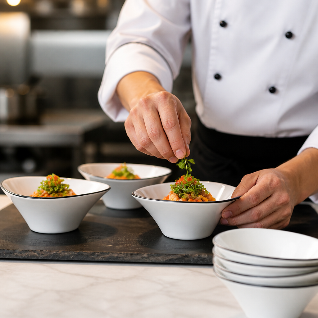 Deep Bowls Porcelain for Appetizers and Sides (Pack of 24)