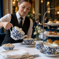 Bramble Georgian Teacups 200ml Porcelain for Afternoon Tea (Pack of 12)