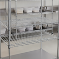 Zinc Coated Steel Chrome Wire Shelves 1220x457mm for Kitchen Storage (Pack of 2)