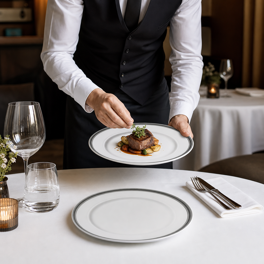 Plates 285mm China for Dining & Entertaining (Pack of 6)