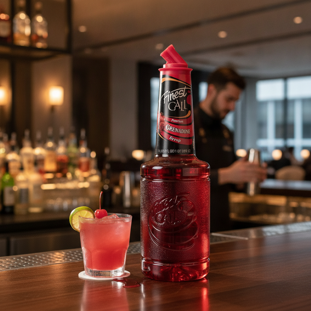 Premium Grenadine Syrup 1L for Cocktails & Mixed Drinks