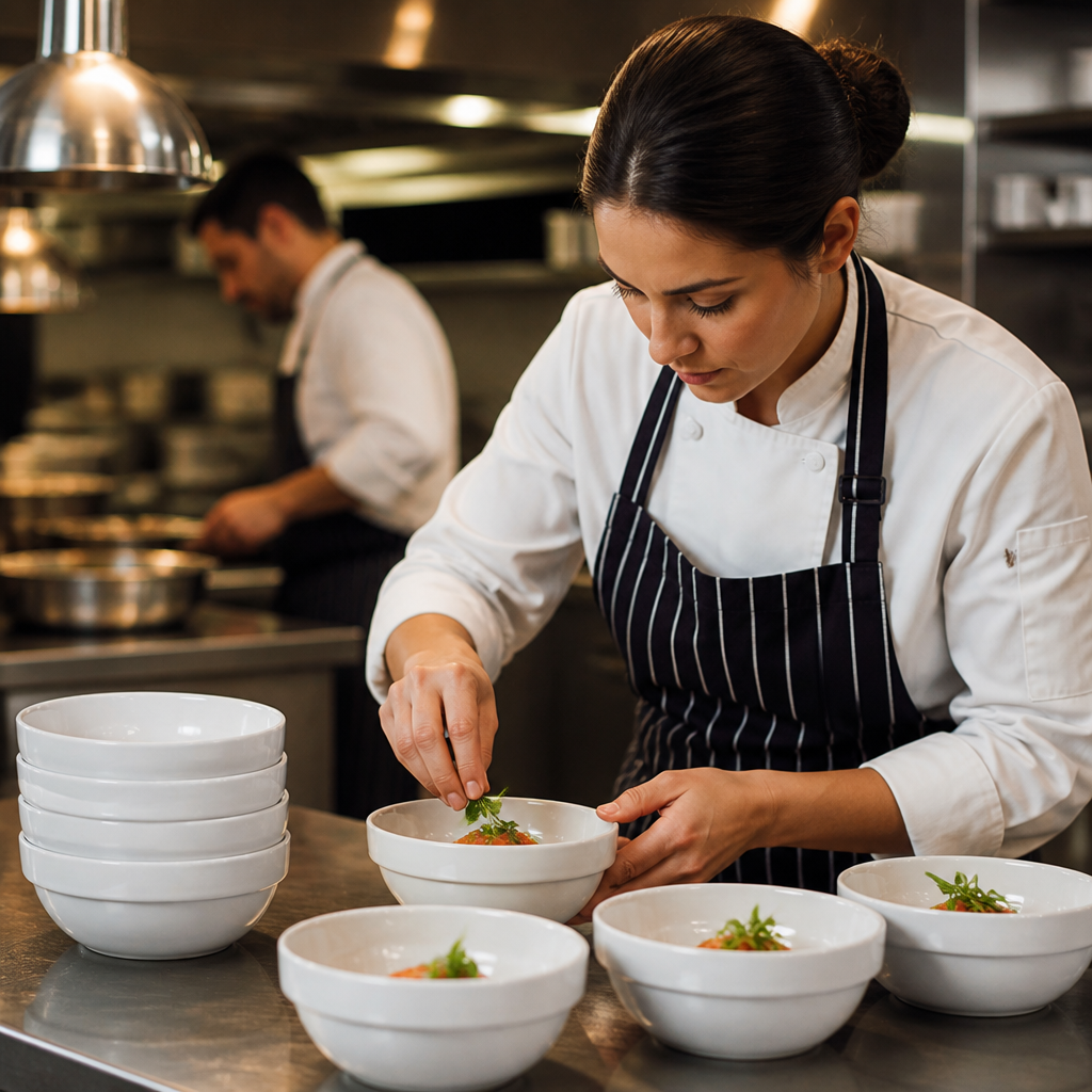 Stacking Bowls 130mm Porcelain for Catering Needs (Pack of 12)