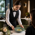 Rim Soup Plates 240mm Green Porcelain for Upscale Dining (Pack of 12)