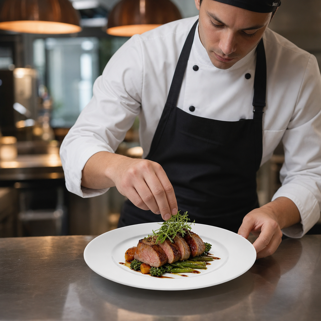 Wide Rimmed Plates 228mm Porcelain for Catering Events (Pack of 12)