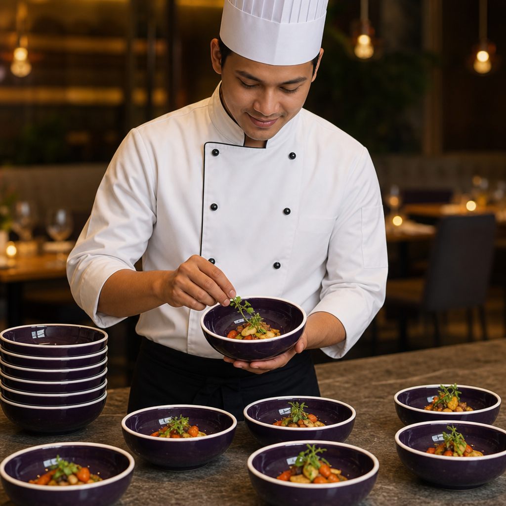 Alumina Bowls 655ml Vitrified Ceramic for Hospitality Use (Pack of 12)