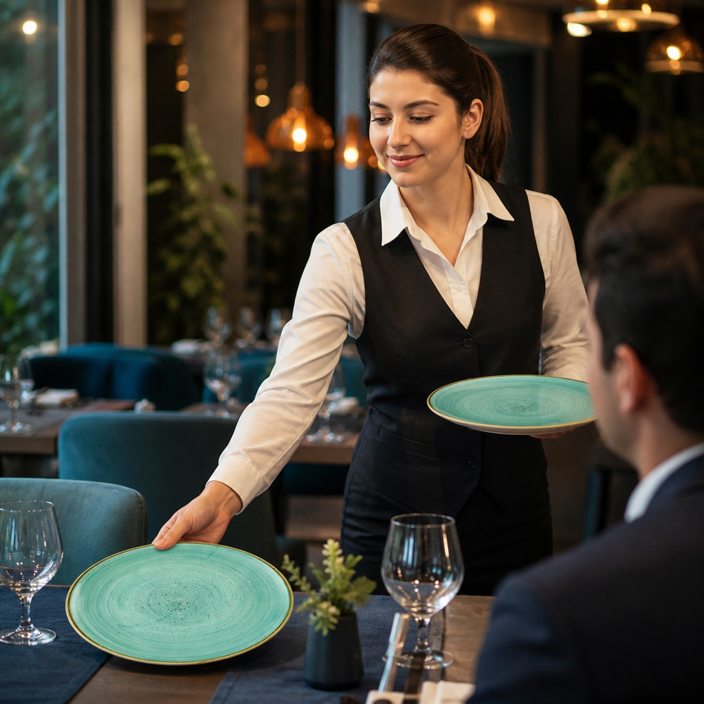 Coupe Plates 260mm Vitrified Ceramic for Dining (Pack of 12)