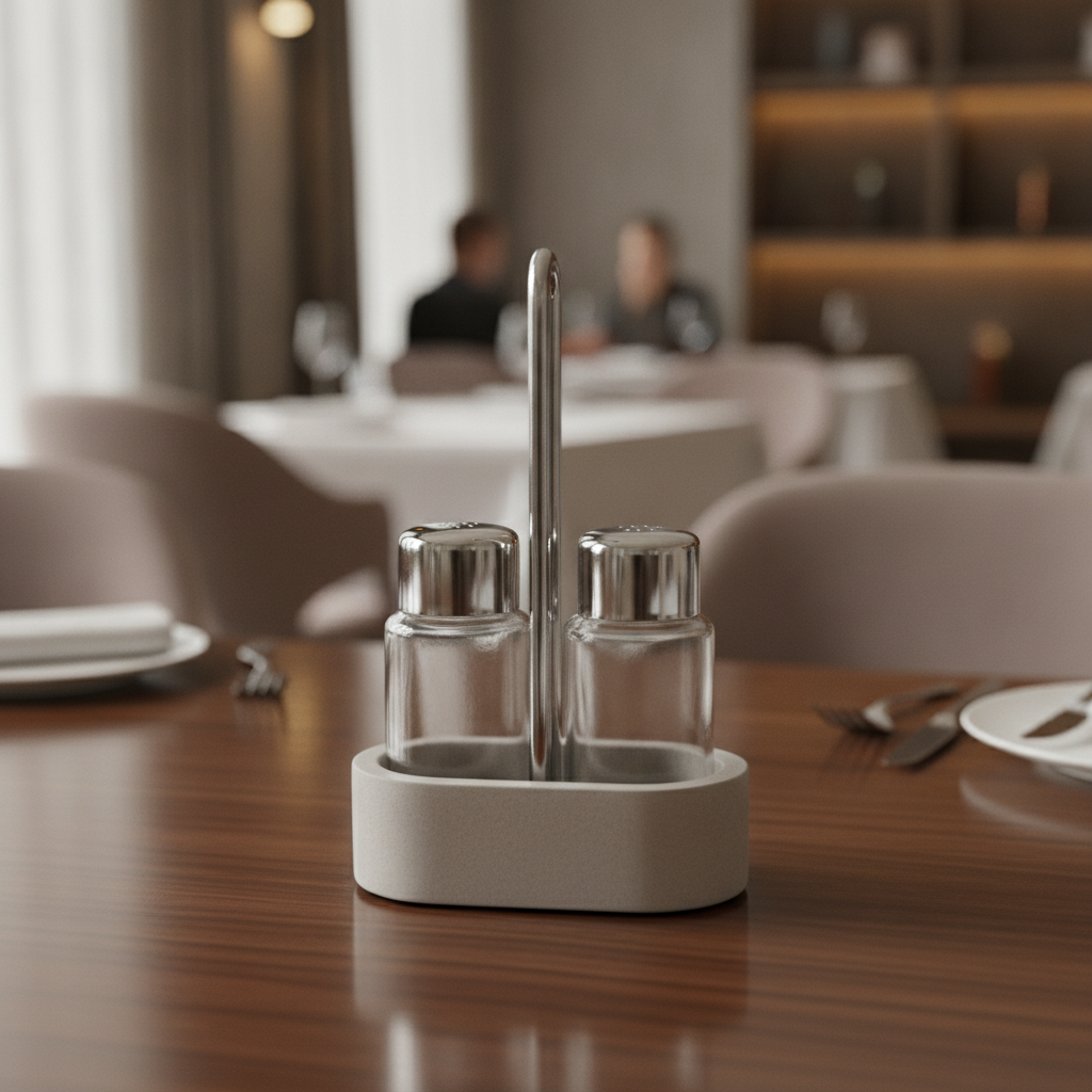 Concrete Salt & Pepper Stand 60x100mm for Dining Tables