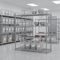 Nylon Coated Wire Shelving Unit 1700mm for Efficient Storage