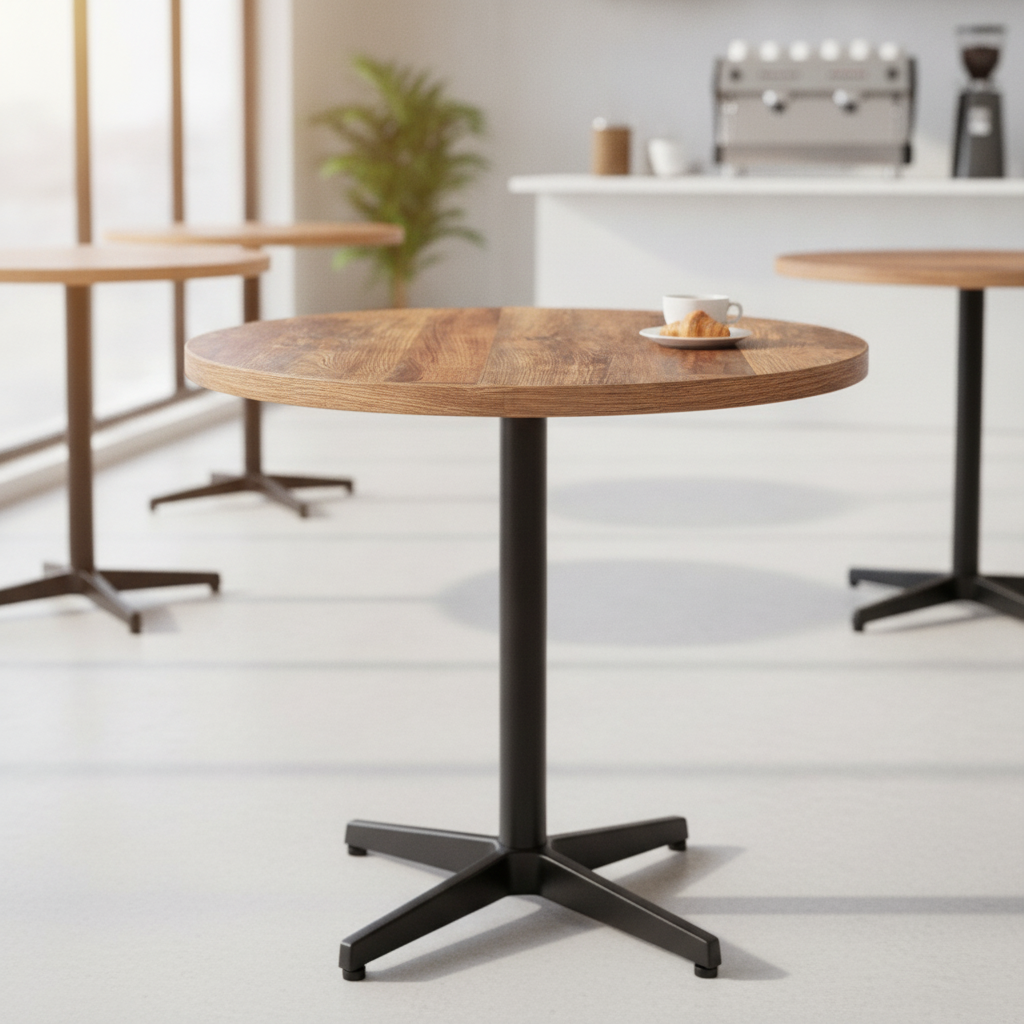 High Density Woodchip Round Table Top 600mm for Cafés & Restaurants