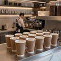 Cardboard Ripple Wall Coffee Cups 340ml for Hot Drinks (Pack of 500)