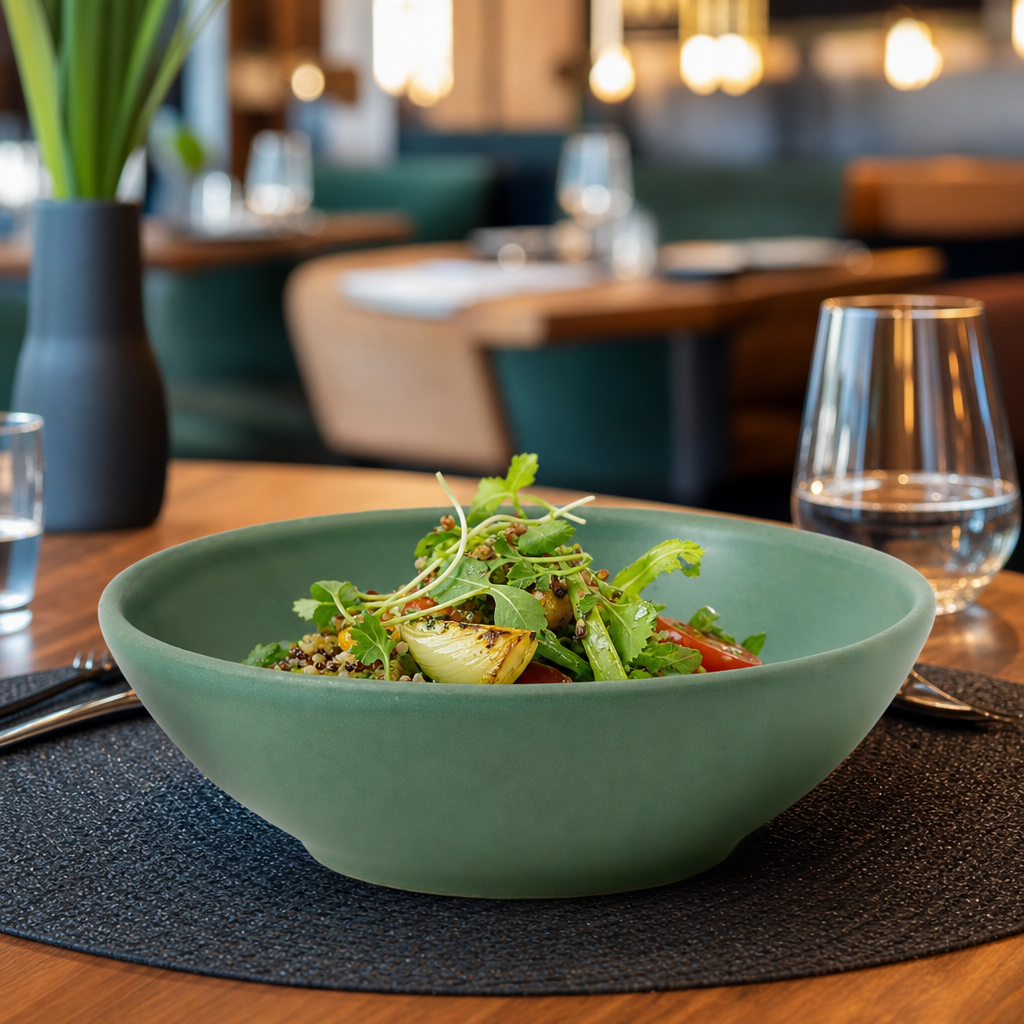 9oz Super Vitrified Porcelain Shallow Bowls for Stylish Dining