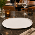 Oval Plates 355mm Porcelain for Stylish Dining (Pack of 6)