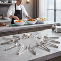 18/10 Stainless Steel Multi-Purpose Tongs for Buffet Service (Pack of 12)