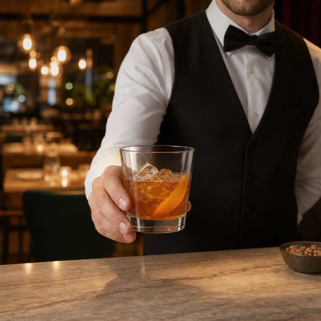 Polycarbonate Double Old Fashioned Glasses 350ml for Bars & Pubs (Pack of 12)