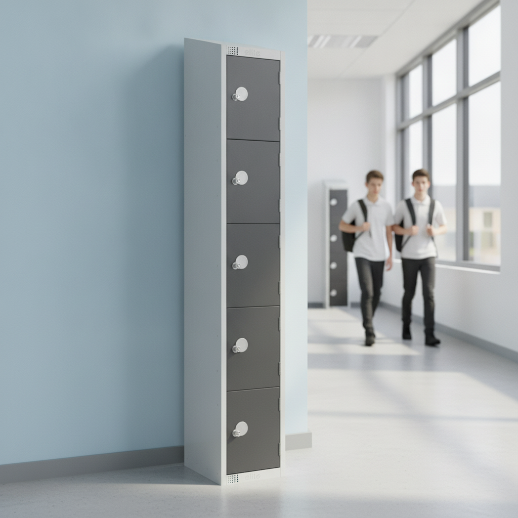 Powder Coated Steel Lockers 450mm Deep for Schools & Workplaces