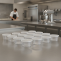 Clear Polypropylene Portion Pots 25ml for Takeaway Orders (Pack of 50)