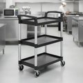 Polypropylene Utility Cart Black for Efficient Transport