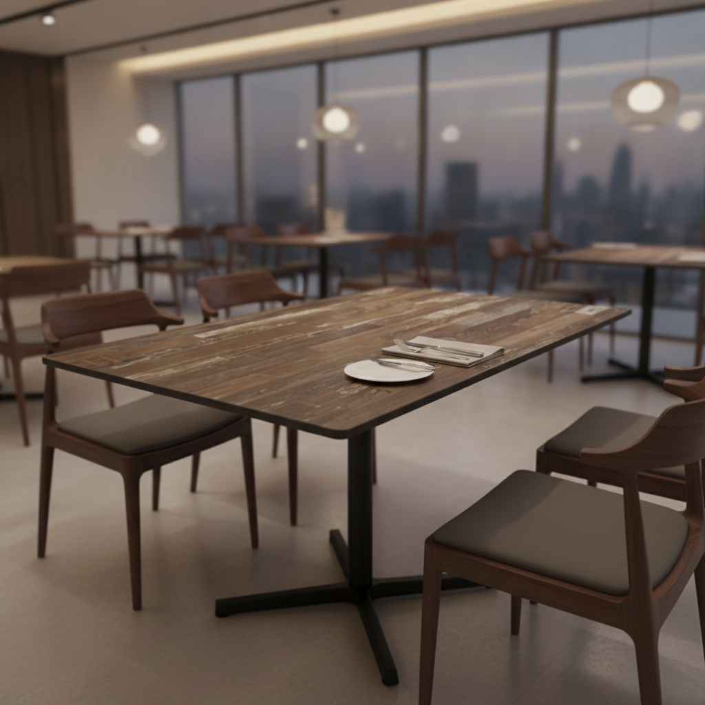Laminate Rectangular Table Top 1190x690mm for Hospitality