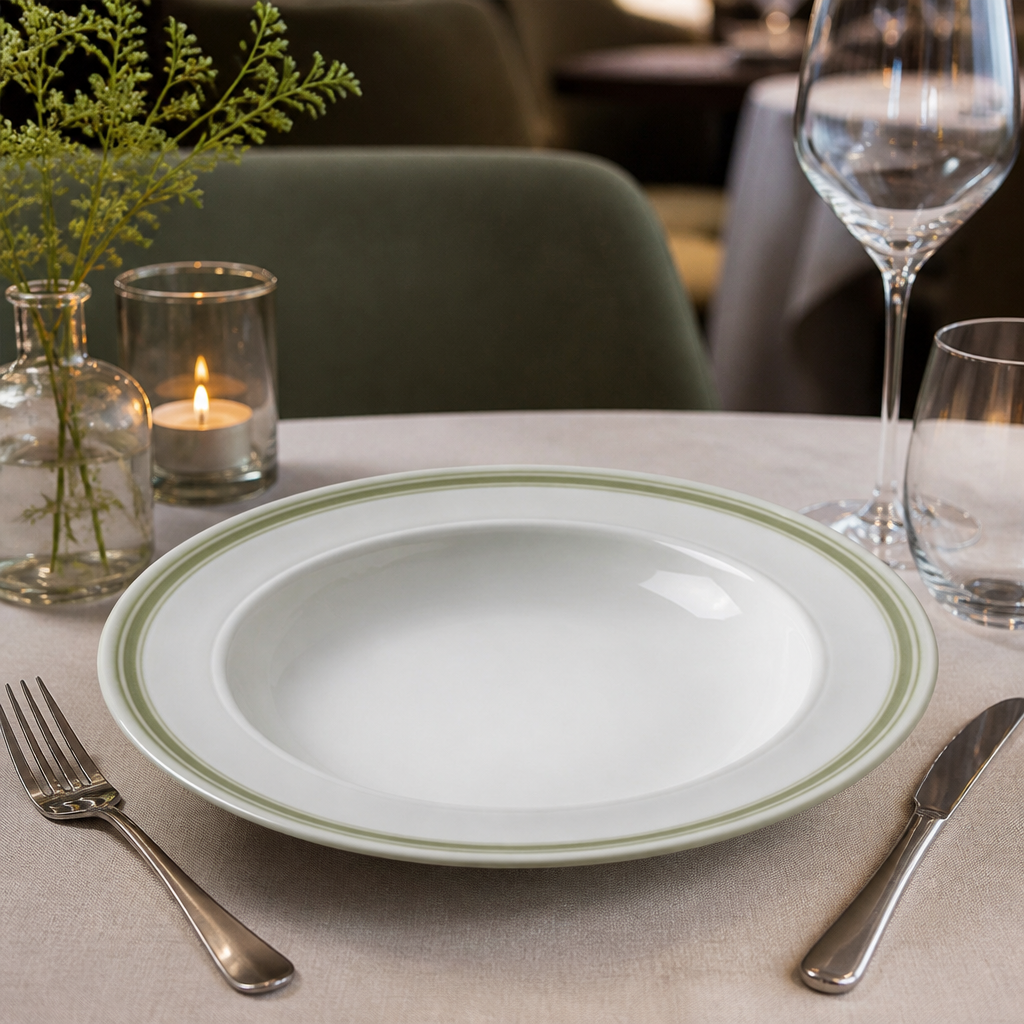 Sage China Pasta Plates 240mm for Dining & Entertaining - Pack of 12