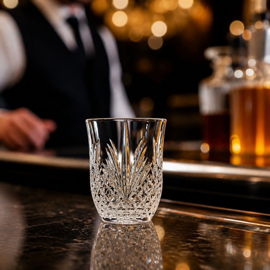 Glass Vintage Shot Glasses 50ml for Trendy Bars (Pack of 24)
