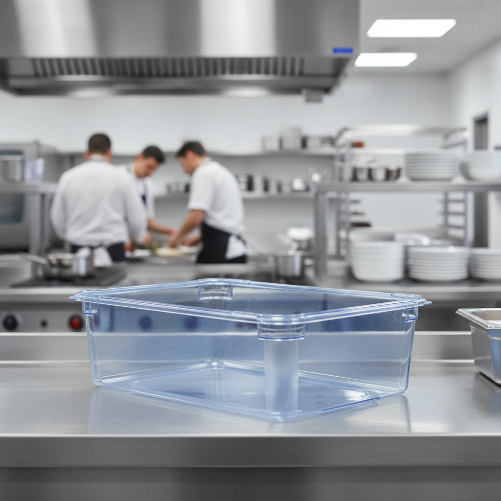 Plastic Food Storage Container GN 1/1 150mm for Commercial Kitchens