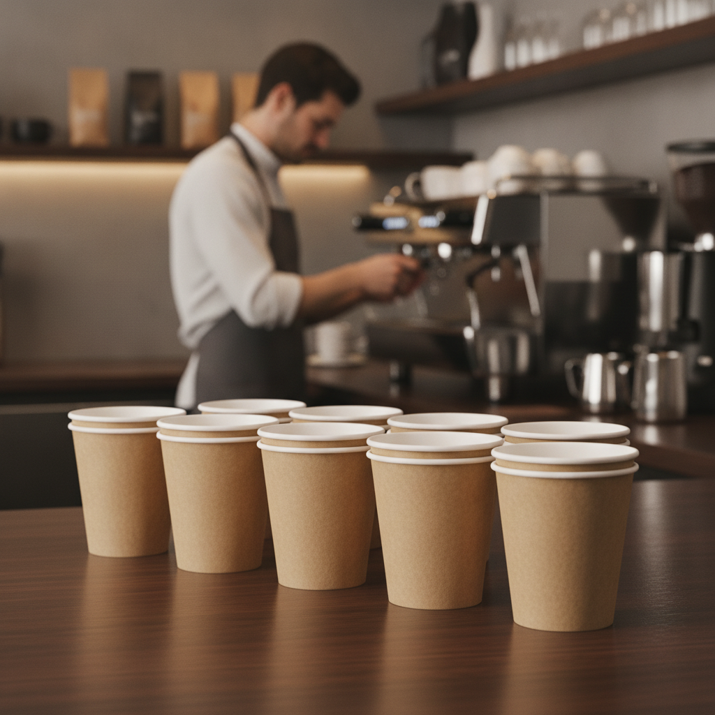 Paper Hot Cups 6oz for Serving Speciality Coffees (Pack of 1000)