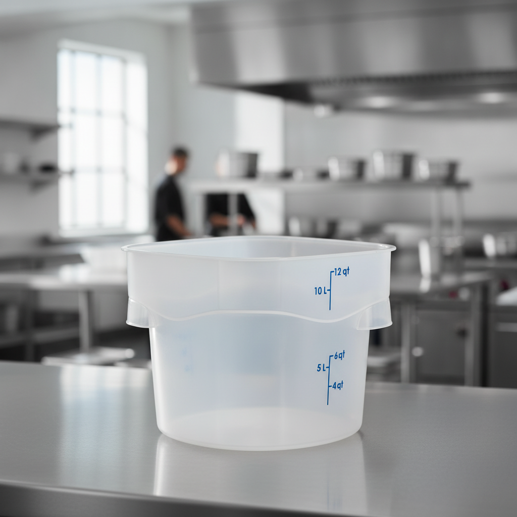 Polypropylene CamRound Container 11.4L for Efficient Food Storage