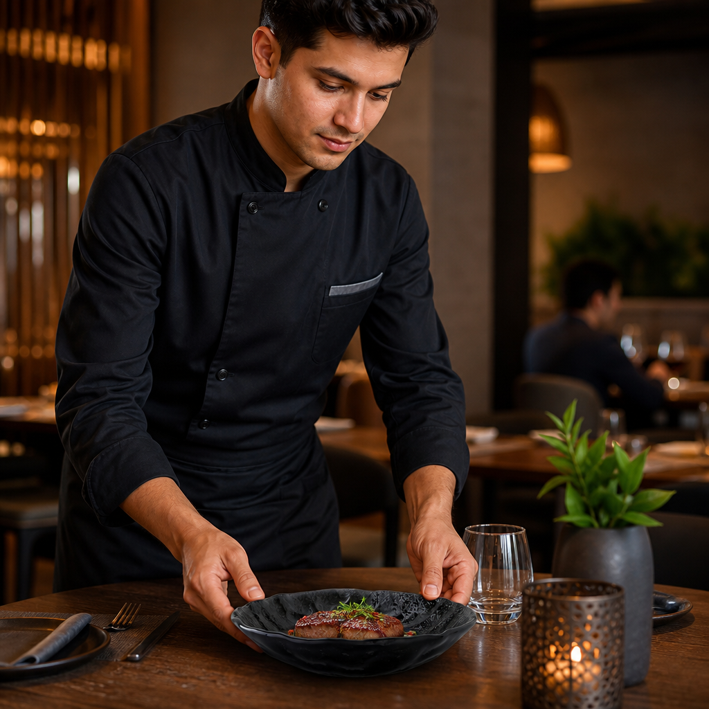 Toughened Ceres Bowls 220mm Black Glass for Elegant Dining (Pack of 6)