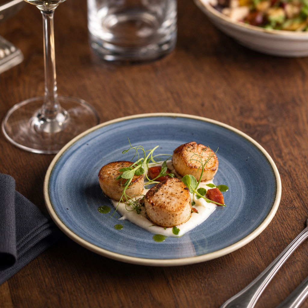 Coupe Plates 165mm Blue Vitrified Ceramic for Dining Experiences (Pack of 12)