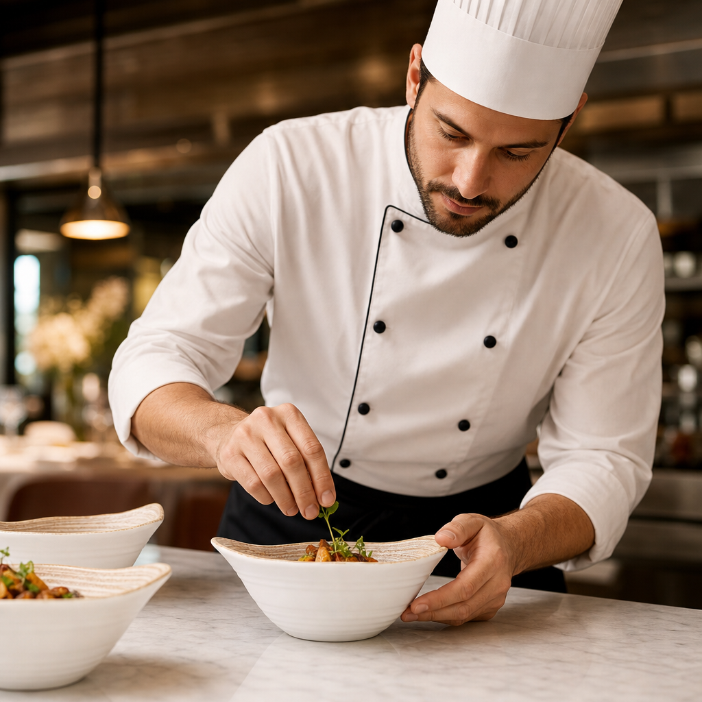 Alumina Tall Bowls 180mm Vitrified Ceramic for Fine Dining (Pack of 12)