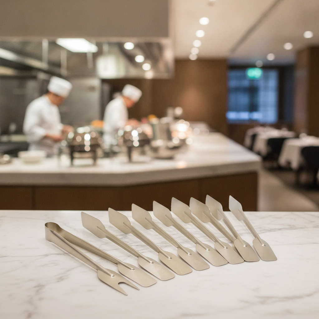 Stainless Steel Serving Tongs 240mm for Buffet Presentation (Pack of 10)