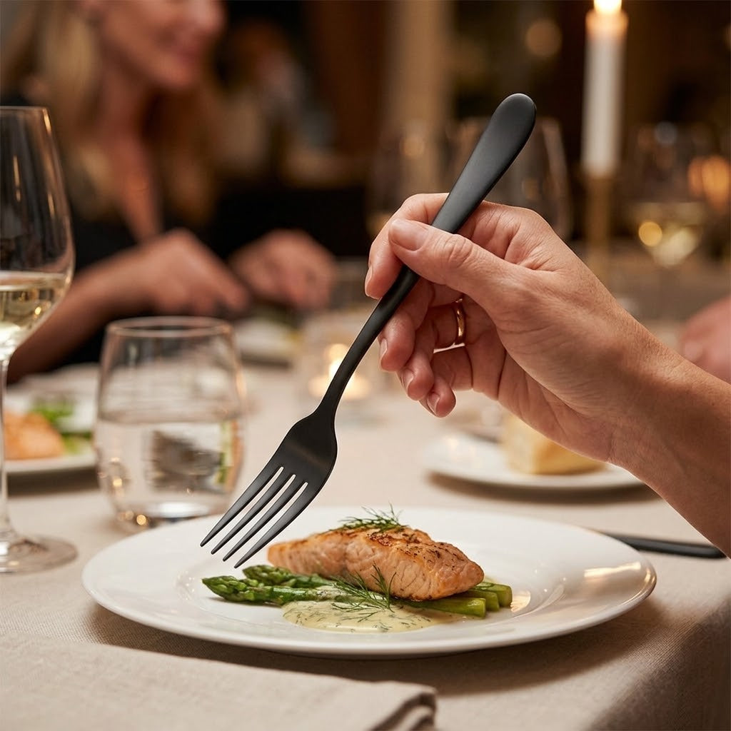 18/0 Stainless Steel Table Forks for Elegant Dining (Pack of 12)