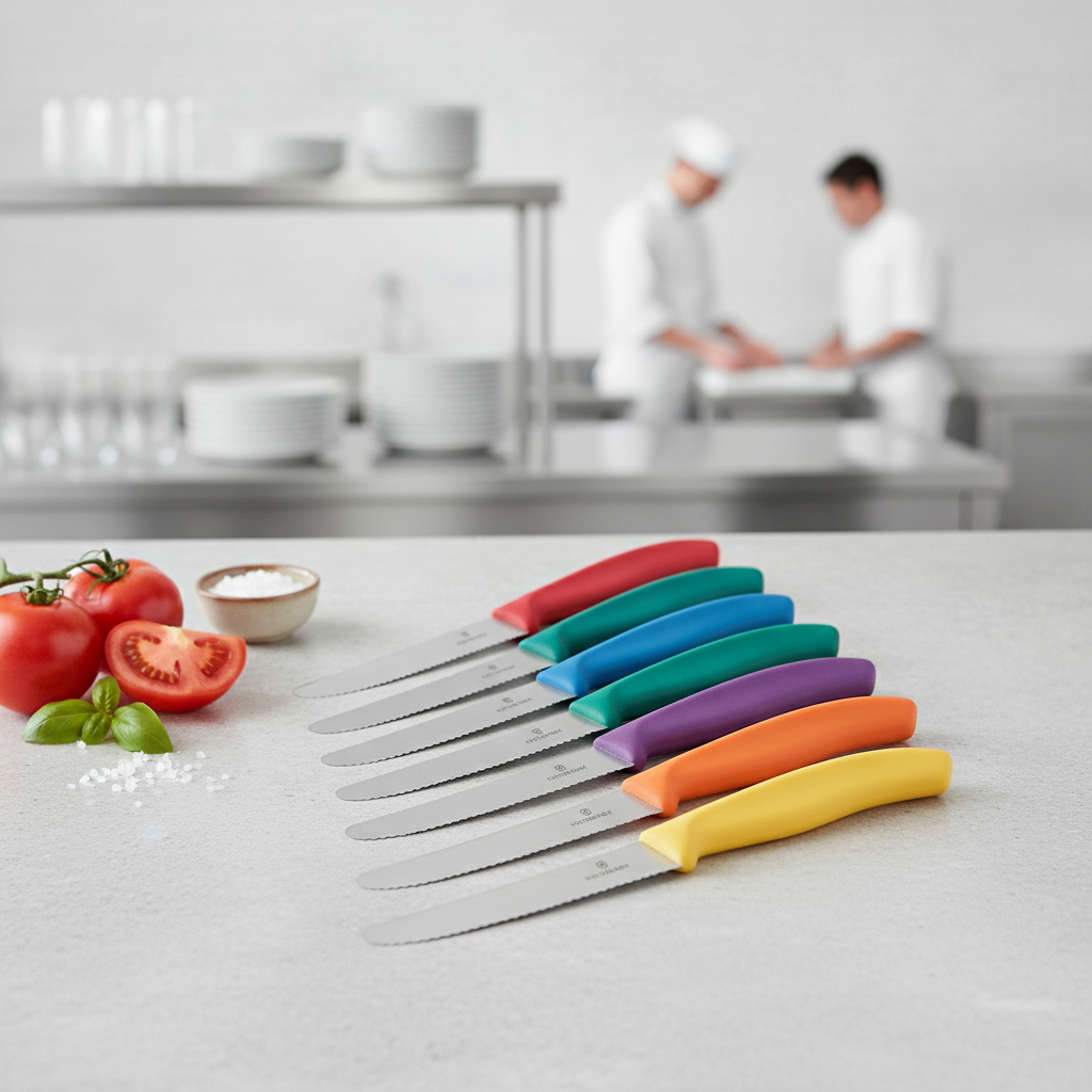 Stainless Steel Tomato and Table Knives 11cm for Catering (Pack of 6)