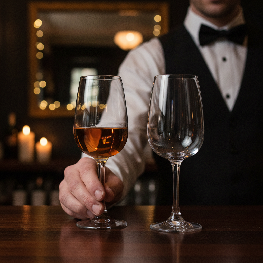 Kwarx Glass Tulip Sherry & Port Glasses 120ml for Bars & Pubs (Pack of 24)