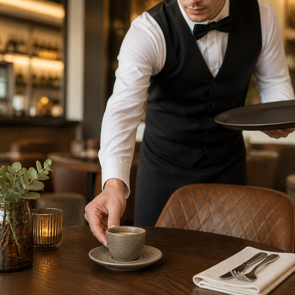 Espresso Saucers Taupe Vitrified Porcelain for Tabletop Use (Pack of 12)