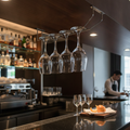 Chrome Wine Glass Rack 406mm for Kitchen & Bar Storage