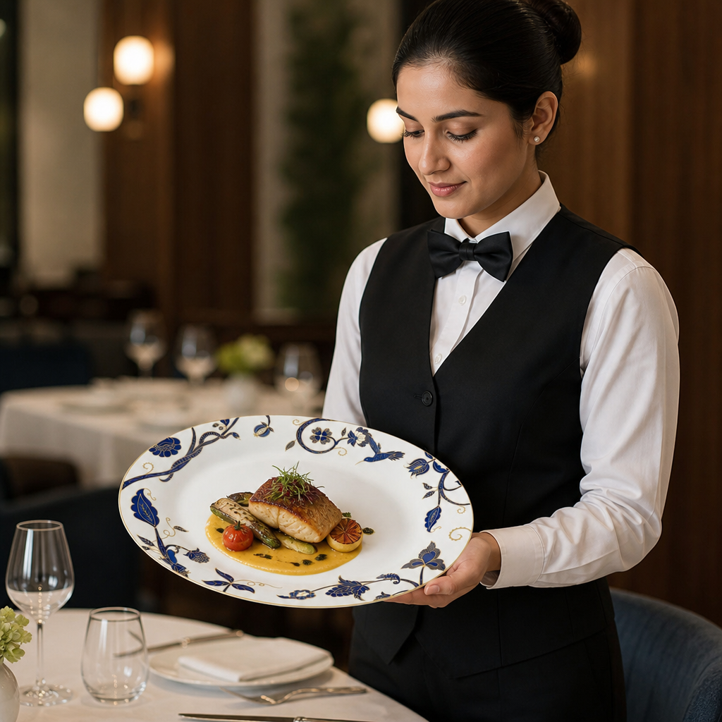 Oval Trays 365x275mm Bone China for Upscale Dining (Pack of 6)