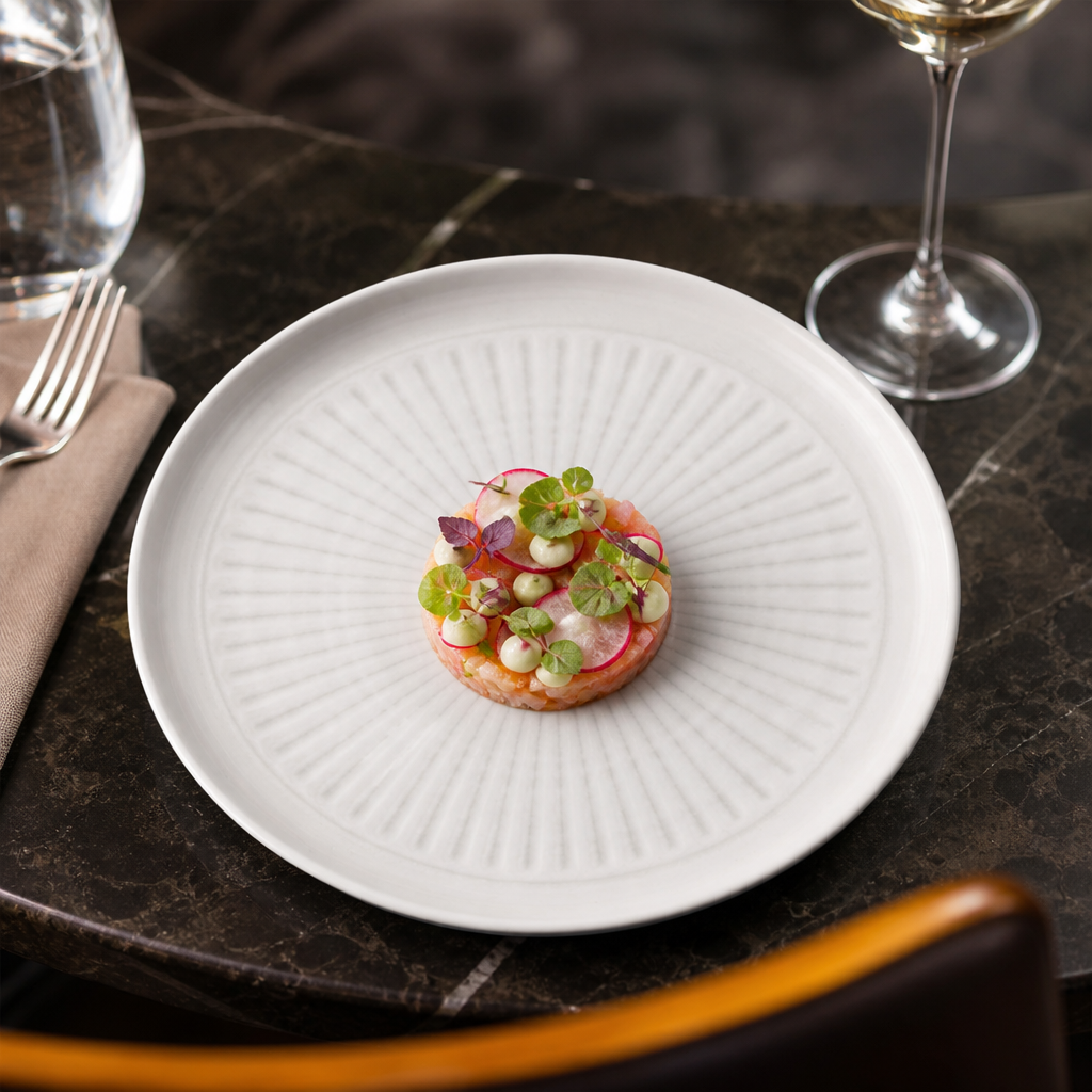 Walled Plates 210mm Grey Vitrified Ceramic for Culinary Presentation (Pack of 6)