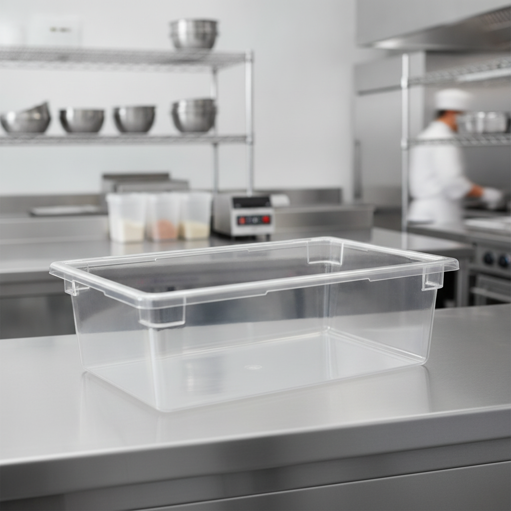 Clear ABS Food Storage Container 45L for Professional Kitchens