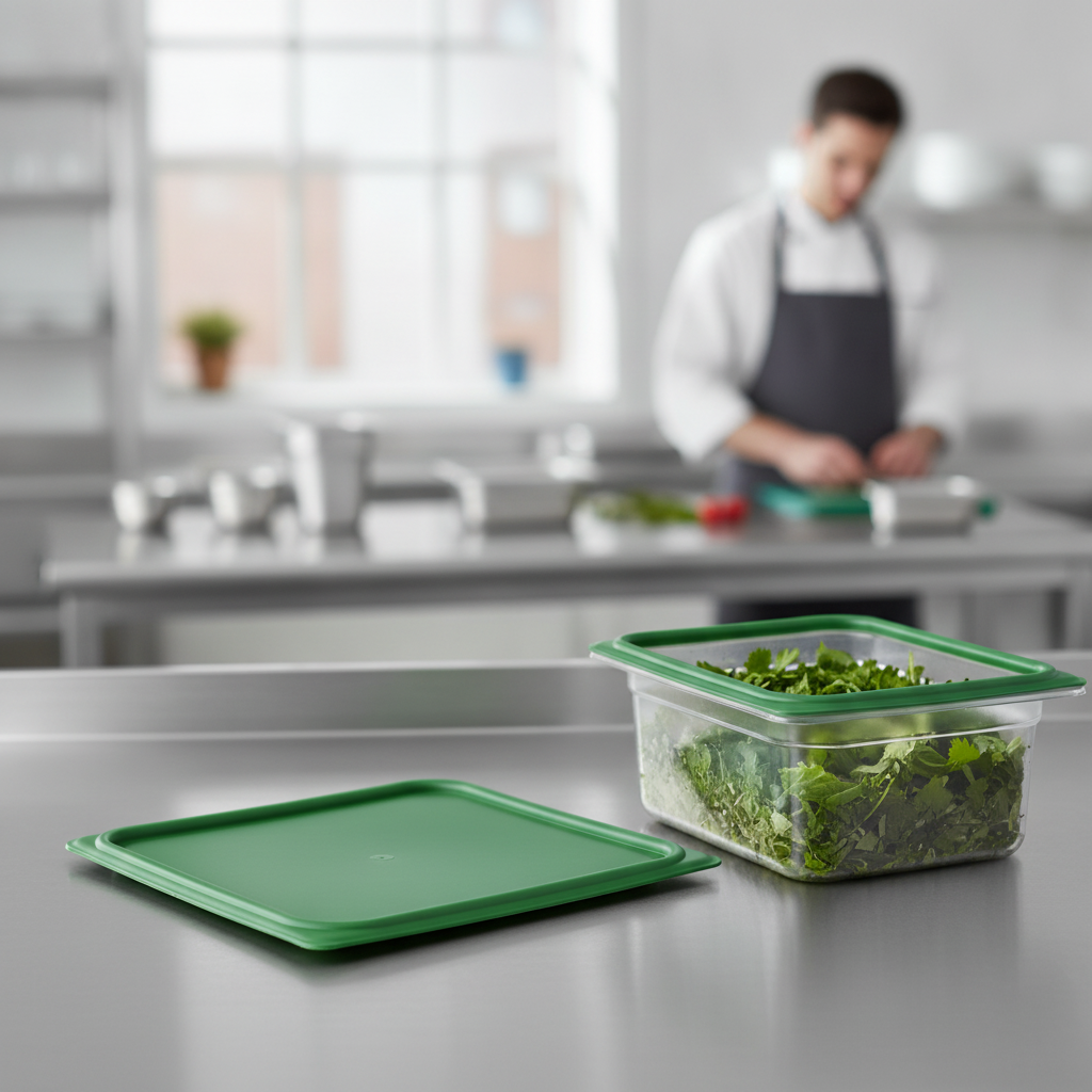 Polypropylene Green Seal Lid for 1/2 GN Containers